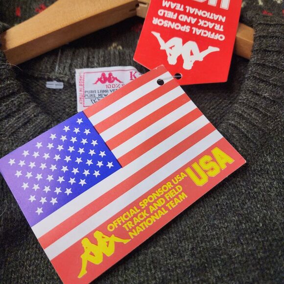 Vintage 70s Robe Di Kappa Shetland Wool Sweater Fair Isle New Deadstock Rare - Picture 5 of 15